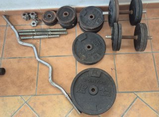Juego Mancuernas y Discos DOMYOS