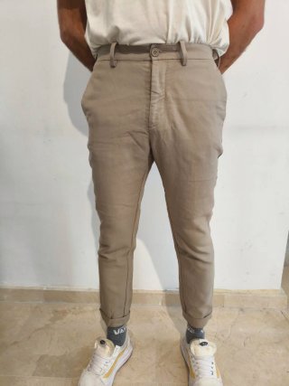 Pantalón de vestir H&M Slim Beige