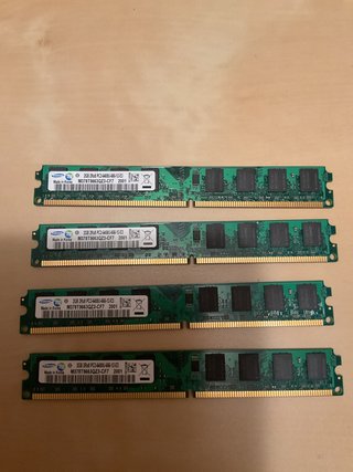4x Samsung 2GB DDR2 PC2-6400 RAM
