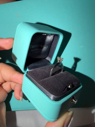 Anillo Tiffany & Co. Diamante Plata