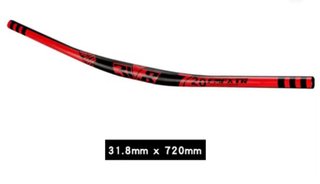 Manillar MTB/Patinete 31.8mm x 720mm Rojo