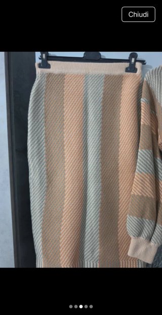 Coordinato gonna e maglia lana