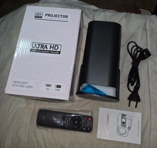 Mini Proyector Inteligente Portátil Negro/Gris