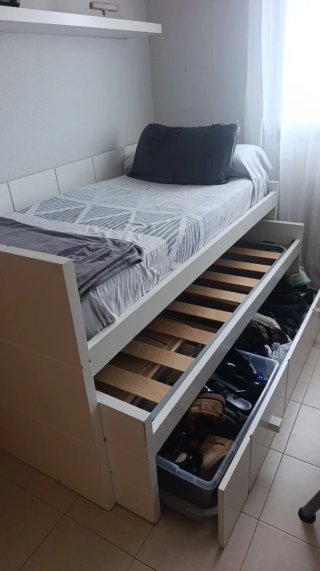 Cama nido 90x190 con 3 camas