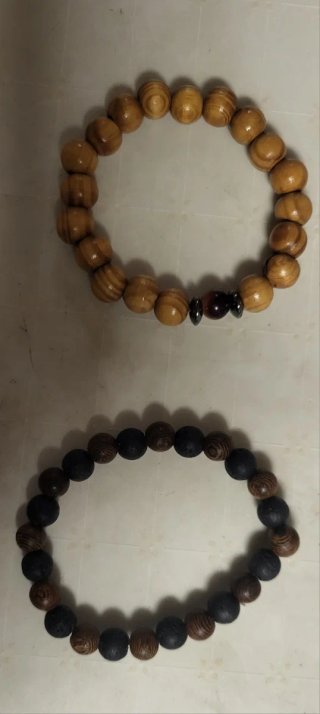 Set di 2 Braccialetti di Perline
