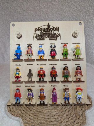 Expositor de Madera para Figuras Disney Playmobil
