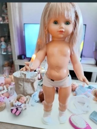 Muñeca antigua de comunión
