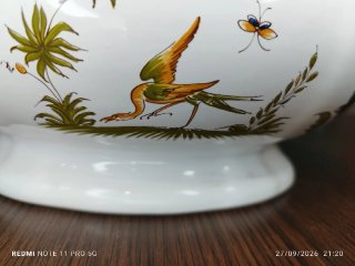 Sopera Moustiers Vintage Porcelana Francesa