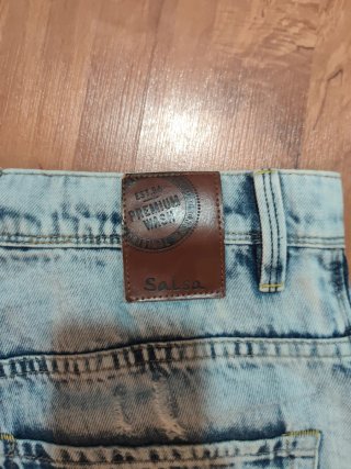 Bermudas Salsa rotas lavado claro Talla 40