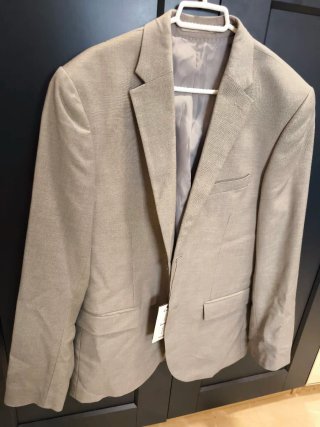 Chaqueta de traje H&M gris talla 50