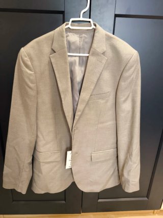 Chaqueta de traje H&M gris talla 50