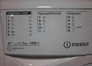 Lavadora Indesit 7kg 1200rpm