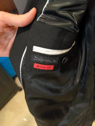 Chaqueta de Traje Negra Talla 48