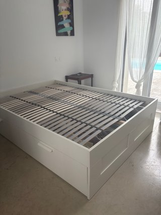 Estructura cama 140cm con cajones