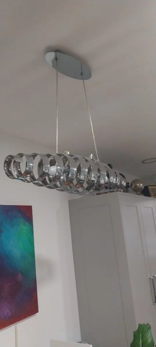 Lámpara de techo metálica