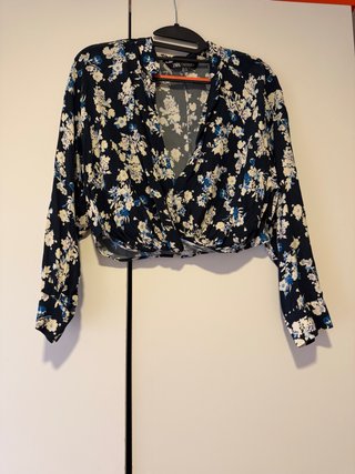 Blusa Zara Estampada Talla M