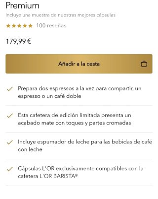Cafetera L'OR Philips
