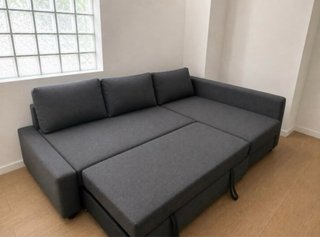 Sofá Cama Chaise Longue Gris( solo recogida )
