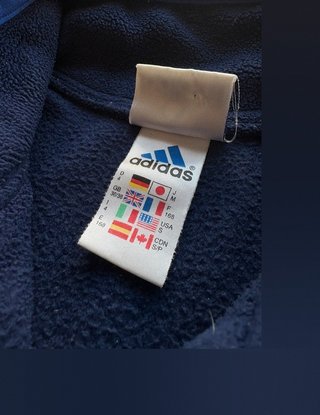 Forro Polar Adidas Quarter Zip Azul Marino,...