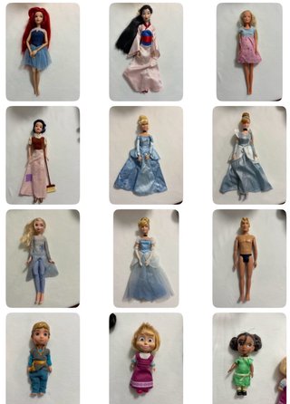 Muñecas Disney Varias - Precio por unidad