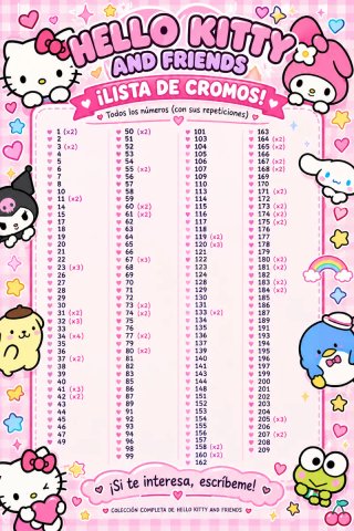 Cromos Hello Kitty And Friends