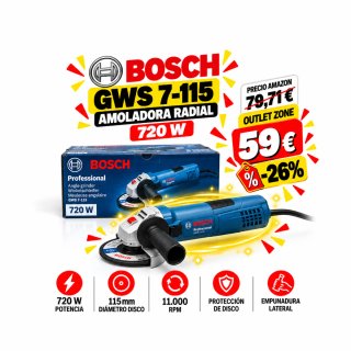 Amoladora radial Bosch Professional  *PRECINTADA*