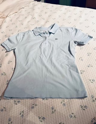 Polo Lacoste Slim fit Mujer Azul Claro