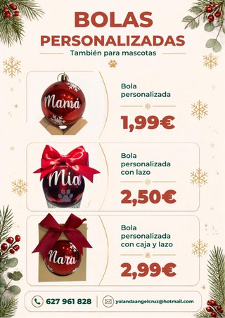 Bolas de Navidad Personalizadas
