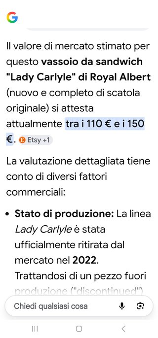 Vassoio Royal Albert "Lady Carlyle" -  30 cm