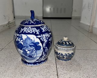 Set de 2 Jarrones de Porcelana