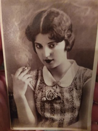 Cartolina d'epoca cinema muto 1920