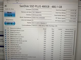 Lote de 4 Discos Rígidos SSD e HDD