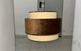 Lámpara de Techo con Pantalla de Tela