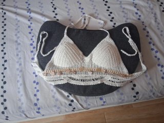 Top Crochet Blanco con Conchas