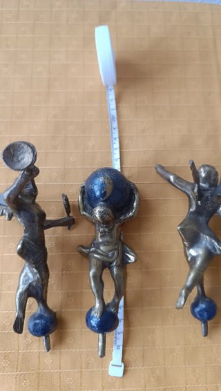 Set de 3 Figuras de Bronce