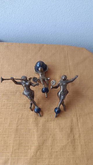 Set de 3 Figuras de Bronce