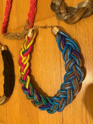 Lote de 6 collares de abalorios