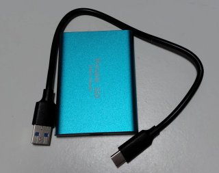 SSD M.2 Portátil USB-C Celeste