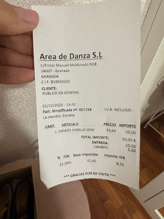 Zapatos de Flamenco y Danza número 32