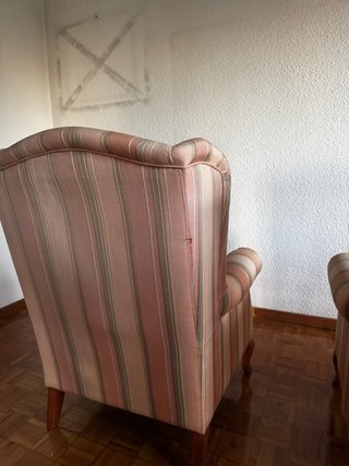 Juego de 2 Sillones Orejeros Vintage