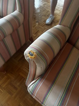 Juego de 2 Sillones Orejeros Vintage
