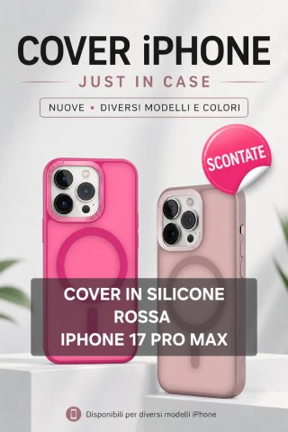 Cover Silicone Rossa iPhone 17 Pro Max