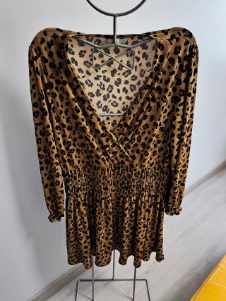 Vestido leopardo MANGO (XL)