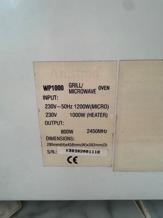 Forno a microonde Amstrad