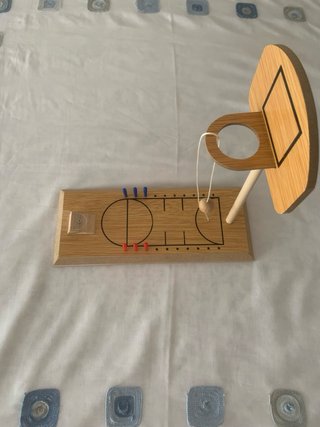 Juego de Baloncesto de Mesa en Madera