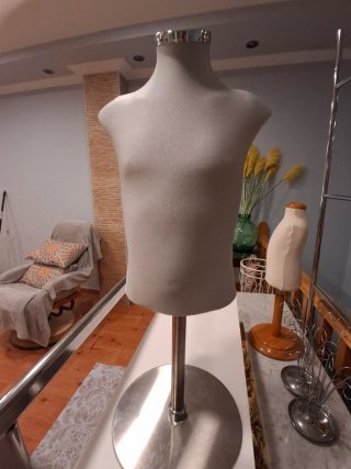 Expositor Maniquí para Joyas Acero