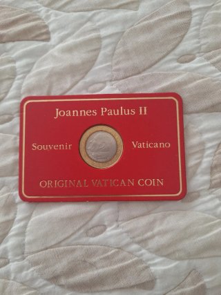 Moneda Souvenir Vaticano Juan Pablo II