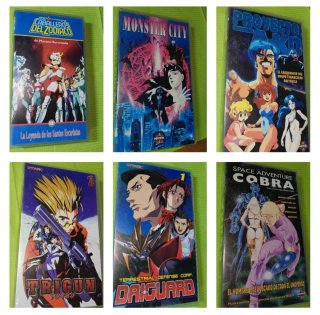 Lote 21 Cintas VHS Anime Retro (Español)