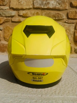 Casco de moto SHIRO amarillo