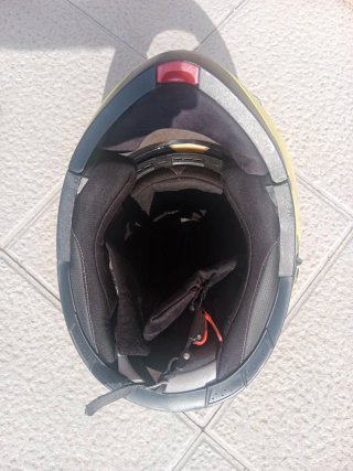 Casco de moto SHIRO amarillo